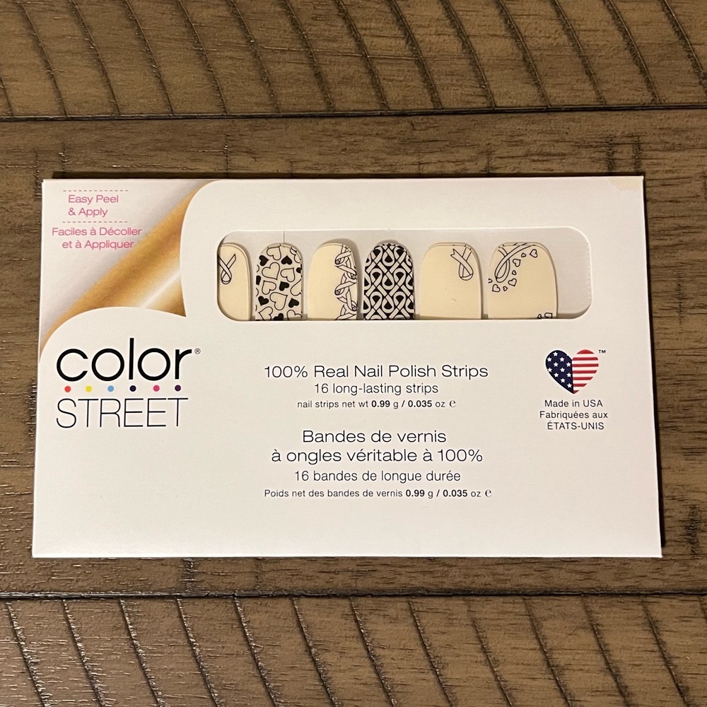 Color Street 100% Real Nail Polish Strips - For  The Cause , New